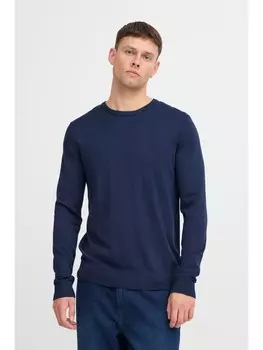 Пуловер BLEND Strickpullover BHPullover 20718169 schlichter Strickpullover, синий