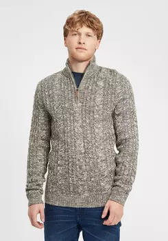 Пуловер BLEND Troyer BHZotem, серый