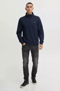 Пуловер BLEND Troyer Halfzip sweatshirt 20714493, синий
