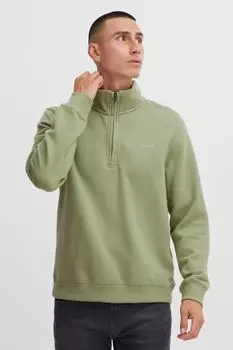 Пуловер BLEND Troyer Halfzip sweatshirt 20714493, зеленый