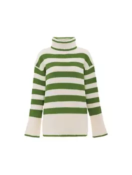 Пуловер Blonda, цвет wollweiss dunkelgrn