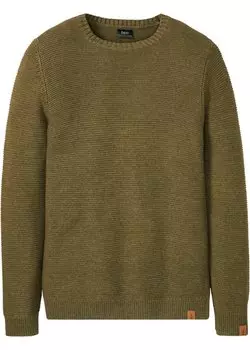 Пуловер Bpc Bonprix Collection, зеленый