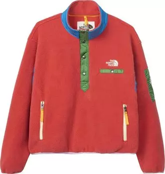 Пуловер Brain Dead x The North Face 89 Placket Pullover Fleece 'Sunbaked Red', красный