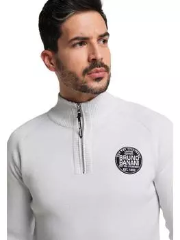 Пуловер Bruno Banani Troyer BANKS, цвет Hellgrau/Melange