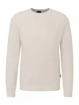 Пуловер Bugatti Pullover Rundhals, бежевый