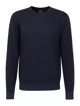 Пуловер Bugatti Strick Rundhals, синий