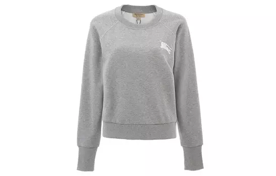 Пуловер Burberry с капюшоном, серый