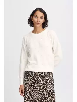 Пуловер byoung Strick, белый