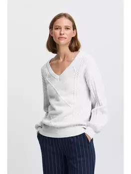 Пуловер byoung Strick, белый