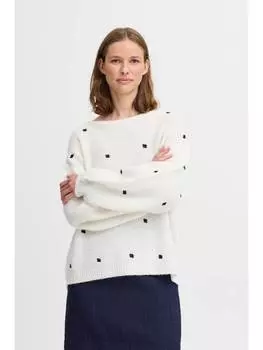 Пуловер byoung Strick, белый