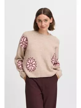 Пуловер byoung Strick, бежевый