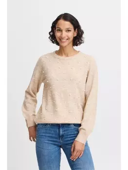 Пуловер byoung Strick, бежевый