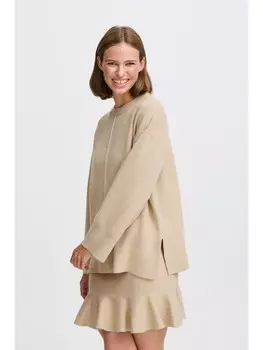 Пуловер byoung Strick, коричневый