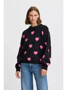 Пуловер byoung Strick, розовый