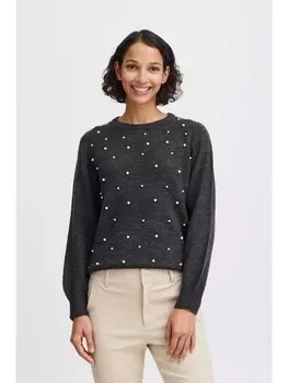 Пуловер byoung Strick, серый