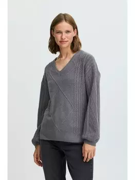 Пуловер byoung Strick, серый