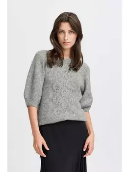 Пуловер byoung Strick, серый