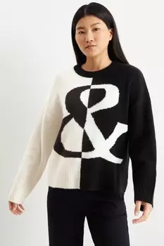 Пуловер C&A, черный