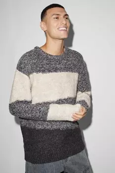 Пуловер C&A, серый