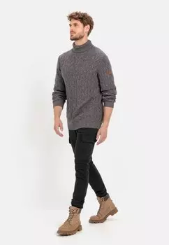 Пуловер Camel Active Rollkragen aus einem angenehmen Baumwollmix, серый