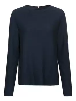 Пуловер Camel Active Rundhals aus Feinstrick, темно-синий