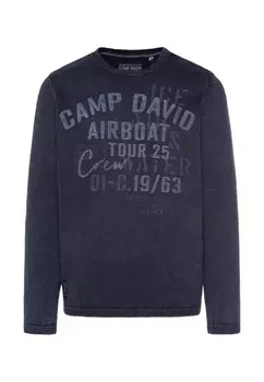 Пуловер CAMP DAVID Strick, синий