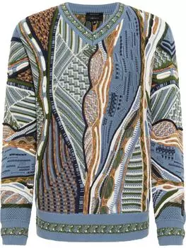 Пуловер Carlo Colucci Strick Corna, бензиновый