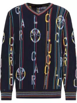 Пуловер Carlo Colucci Strick Cubich, темно синий