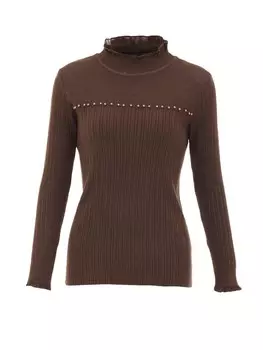 Пуловер CARNEA Strick, коричневый