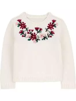 Пуловер carter's, белый