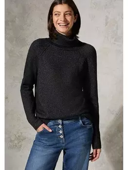 Пуловер Cecil Rollkragenpullover, черный