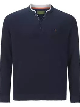 Пуловер Charles Colby, темно-синий