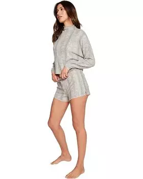 Пуловер Chaser Love Knit - Funnel Neck Drop Shoulder Pullover, цвет Micro Animal Print