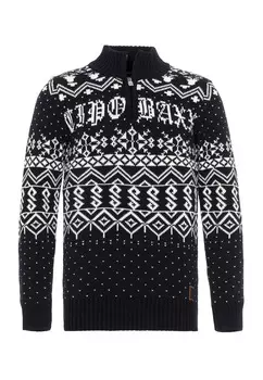 Пуловер Cipo & Baxx, цвет DARKBLUE