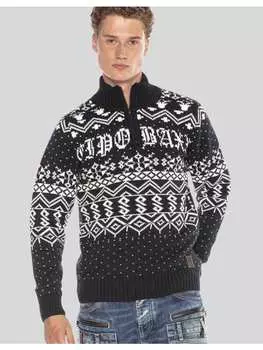 Пуловер Cipo & Baxx, цвет darkblue