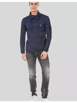 Пуловер Cipo & Baxx, цвет indigo-navyblue