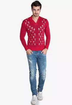 Пуловер Cipo & Baxx, красный