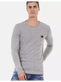 Пуловер Cipo & Baxx Pullover, цвет LIGHTGREY