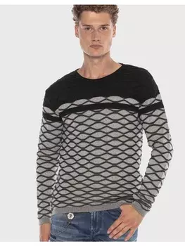 Пуловер Cipo & Baxx, серый