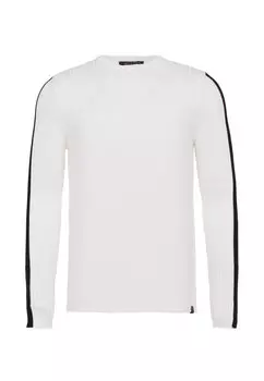 Пуловер Cipo & Baxx Strick, белый