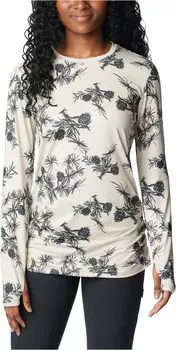 Пуловер Columbia Leslie FallsLong Sleeve, цвет Dark Stone Pinecones