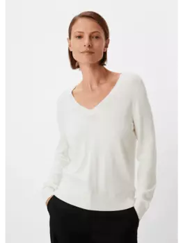 Пуловер comma, белый