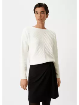 Пуловер comma, белый