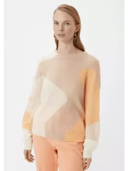 Пуловер comma, бежевый