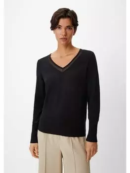 Пуловер comma, черный