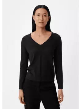 Пуловер comma, черный