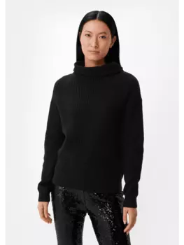 Пуловер comma, черный