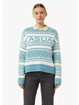 Пуловер comma CI Strickpullover langarm, белый