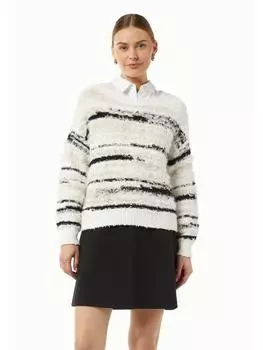 Пуловер comma CI Strickpullover langarm, белый