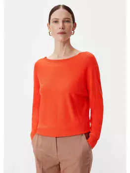 Пуловер comma, оранжевый